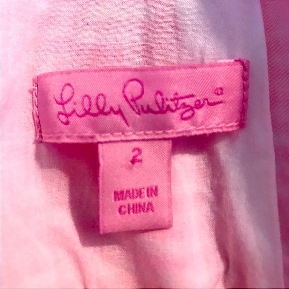 Lilly Pulitzer “Thyme” Pink Gingham Plaid Scallop Peplum Pencil Skirt EUC - Picture 7 of 9